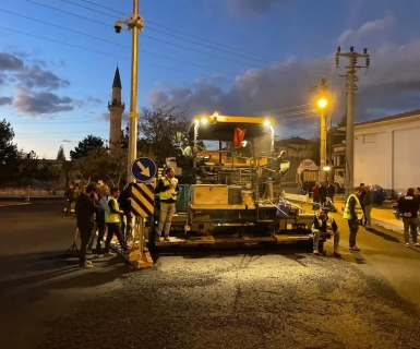 Orta Mahalle Atatürk Caddesinde Asfalt Çalışması Tamamlandı