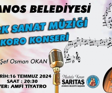 Amatör Türk Sanat Müziği Koro Konserimize Tüm Hemşehrilerimizi Bekliyoruz