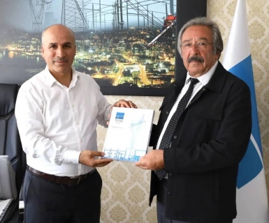 Belediye Başkanımız, TEİAŞ Kayseri Bölge Müdürü Sn. İhsan Kılıçoğlu'nu makamında ziyaret etti.