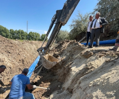 Bozca İçme Suyu Ana Boru Hattının Bir Kısmında Yenileme Çalışması Yapıldı